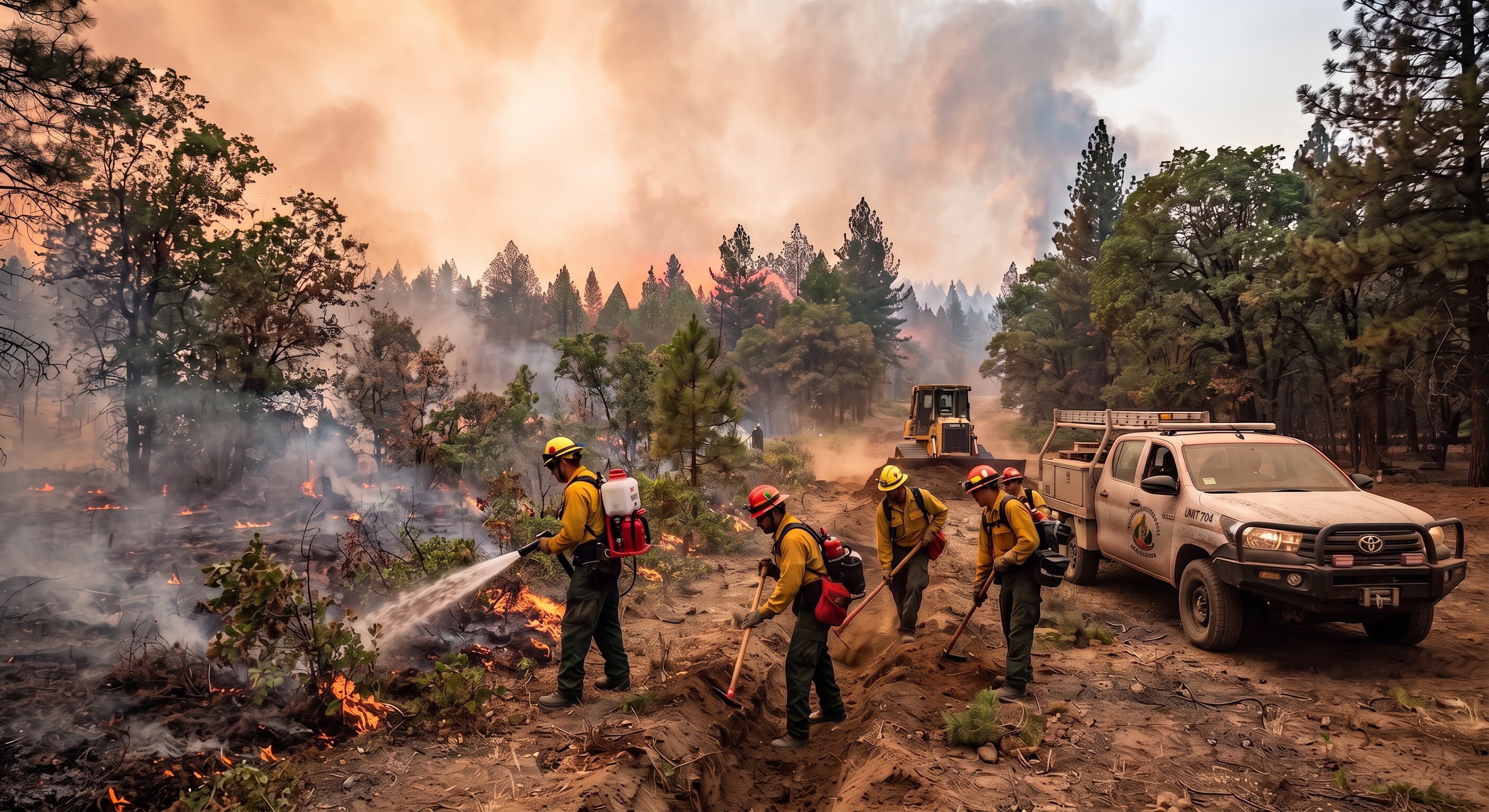 Control y combate de incendios forestales